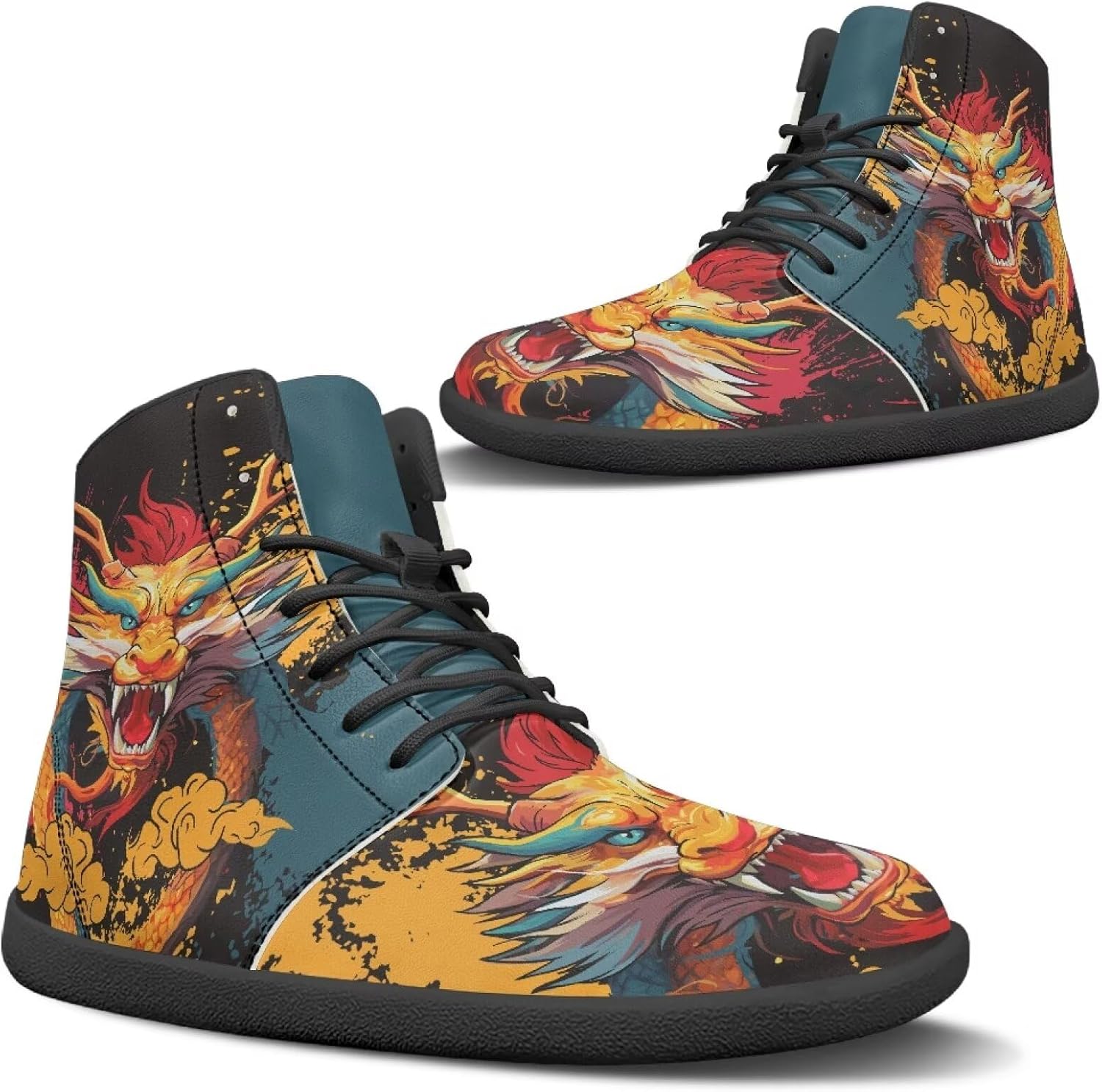 

Широкие кроссовки для ходьбы, унисекс Qoiuvncy, Dragon Print