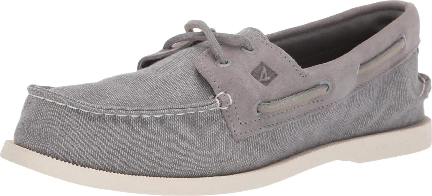 Лоферы из парусины Sperry, серый