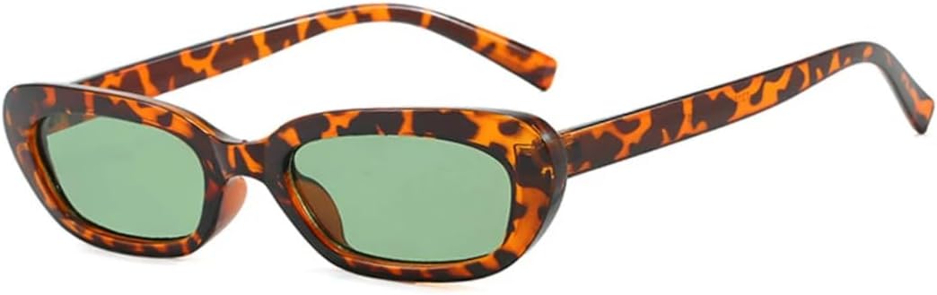 

Солнцезащитные очки с защитой UV400 | Маленькие заклепки конфетных цветов, леопардовый принт | для женщин и мужчин, для занятий спортом на открытом воздухе и вождения DSVIGF, Leopard Green