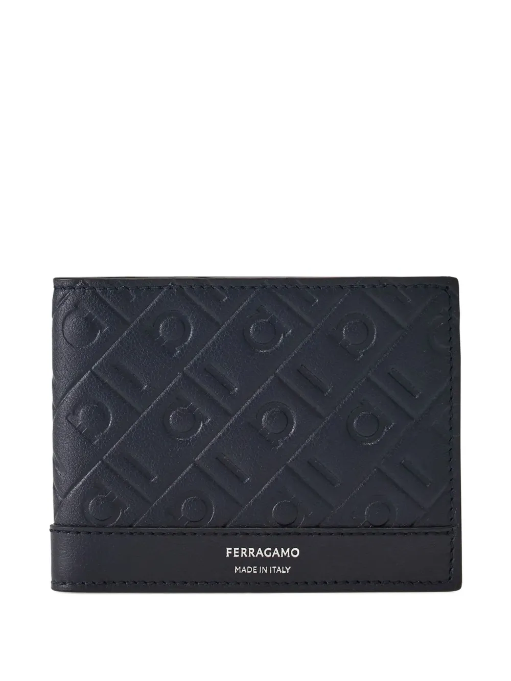 

Кошелек с тисненым узором Gancini Ferragamo, синий
