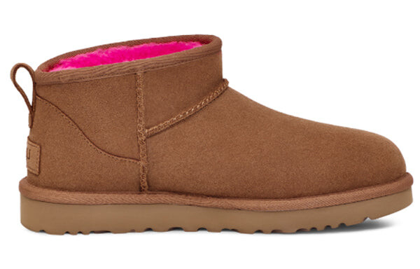 Кроссовки classic ultra mini broken logo 'chestnut pink' Ugg, мультиколор — фото 3