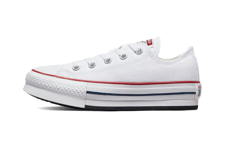 

Детские парусиновые туфли All Star Lift PS Low-top белого/красного/синего цвета Converse