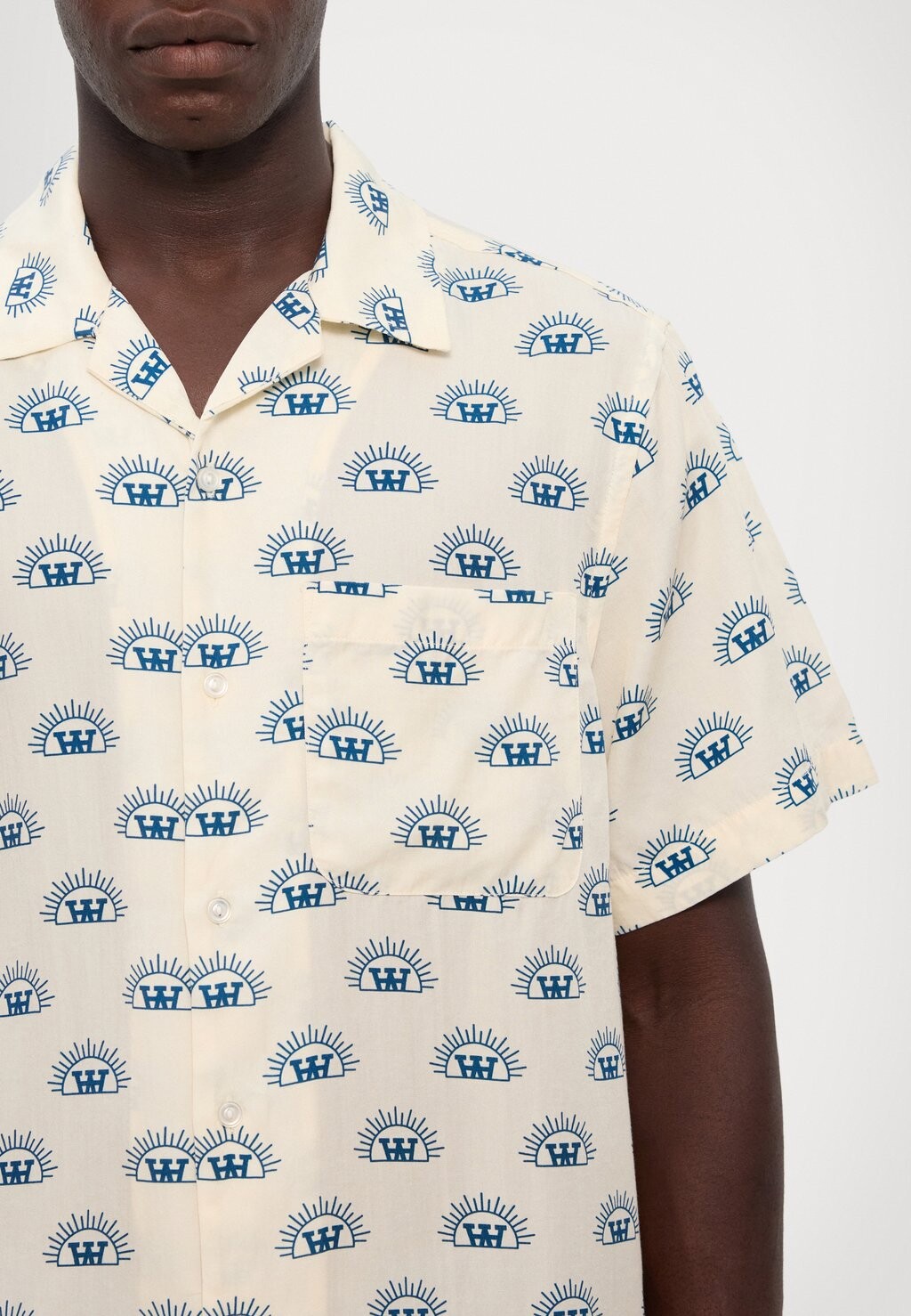 

Рубашка RESORT SHIRT UNISEX Double A by Wood Wood, цвет Off-White