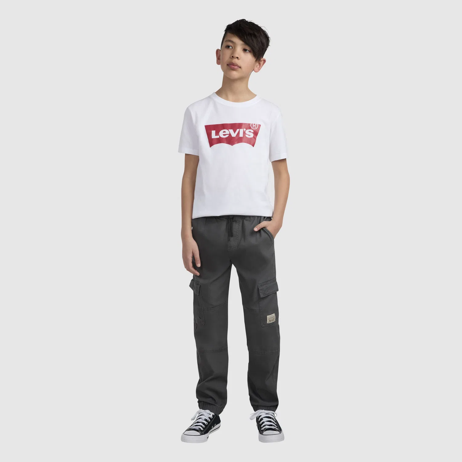 Свободные спортивные брюки-карго для мальчиков 8-20 лет Levi's, Grey — фото 2