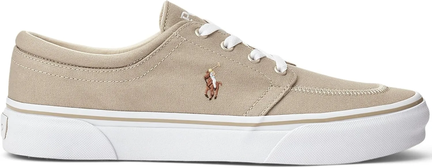 Низкие кроссовки Polo Ralph Lauren Faxon, хаки — фото 4