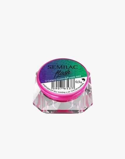 

Зеленый и Фиолетовый 664 Semilac Flash Galaxy