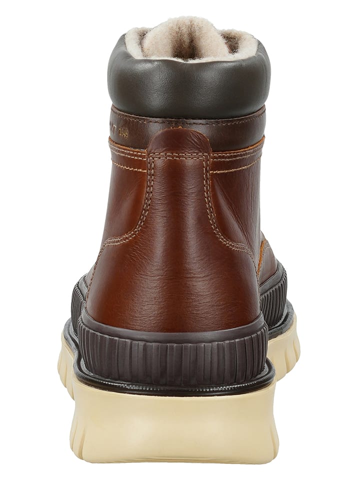 GANT Footwear Кожаные сапоги "Небрада" светло-коричневого цвета — фото 3