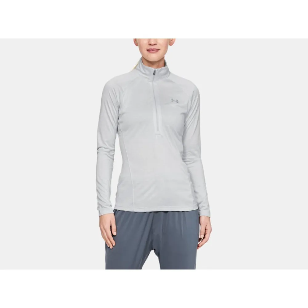 

Футболка Under Armour Tech Twist half zip long sleeve, серый