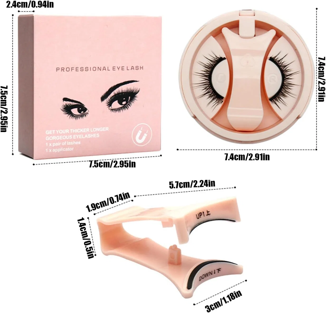 Набор магнитных ресниц Beauty Lash Cluster с аппликатором, мультиколор Generic — фото 2