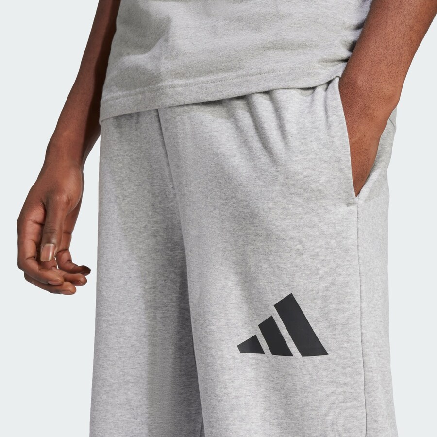 Длинные брюки ADIDAS SPORTSWEAR Loose fit Workout Pants Essentials, светло-серый — фото 3