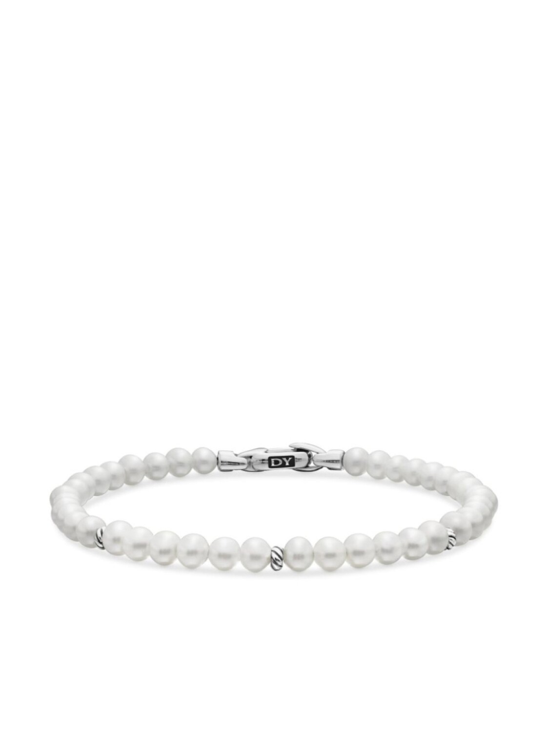 

Браслет из стерлингового серебра Bijoux Spiritual Beads с жемчугом David Yurman, серебряный