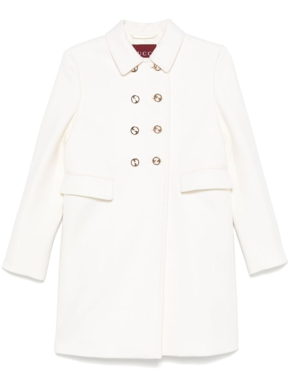 

Пальто Gucci Interlocking G-buttons, белый