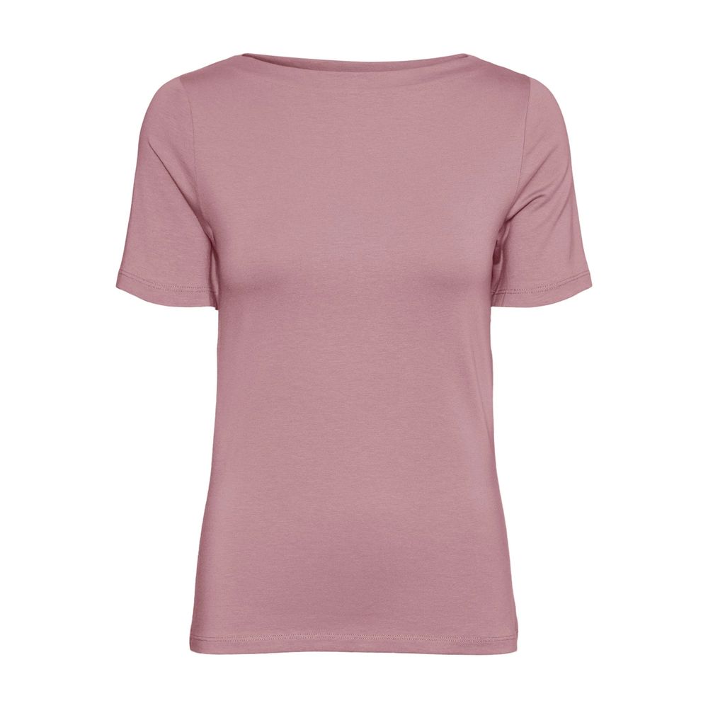 

Розовые вискозные топ и футболка Vero Moda