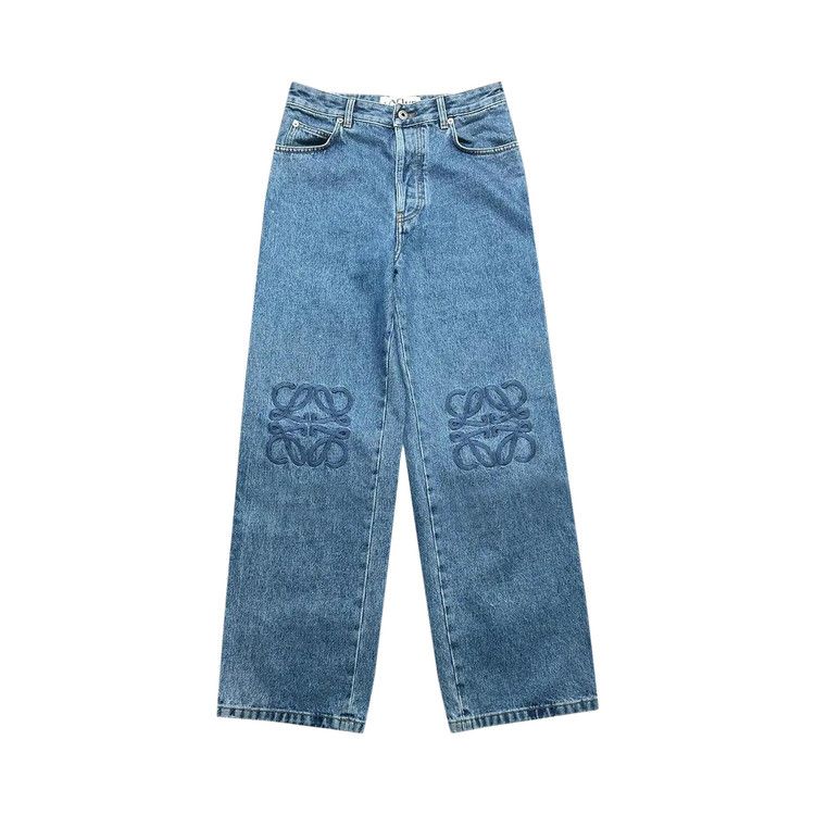 

Джинсы Loewe Anagram Baggy Jeans, Mid Blue Denim