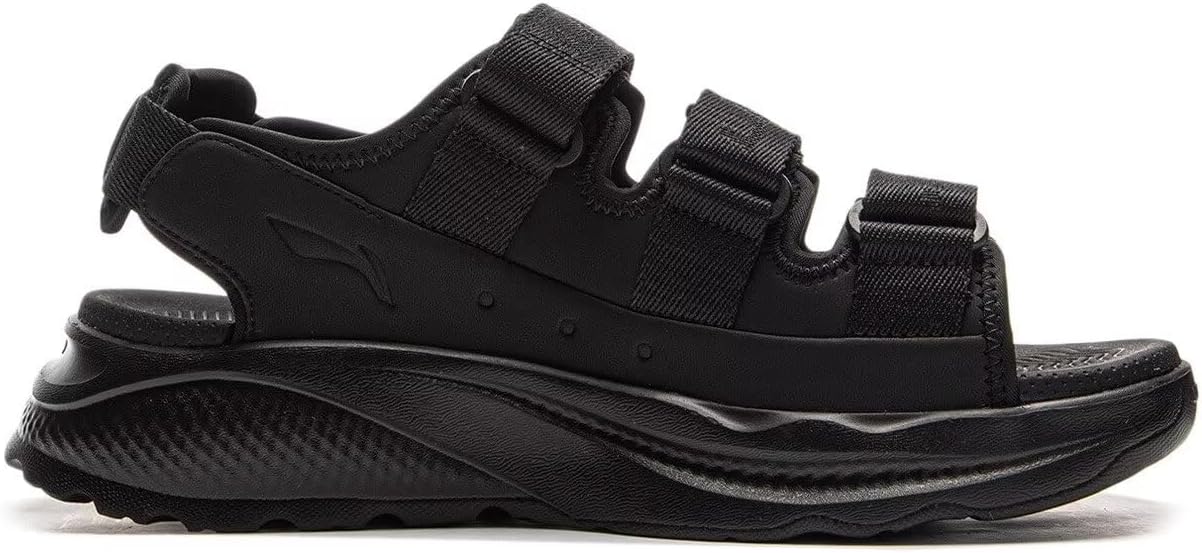 Сандалии LI-NING SOFT COCA унисекс, удобные, мягкие, дышащие, для отдыха, AGUV001, черный — фото 3