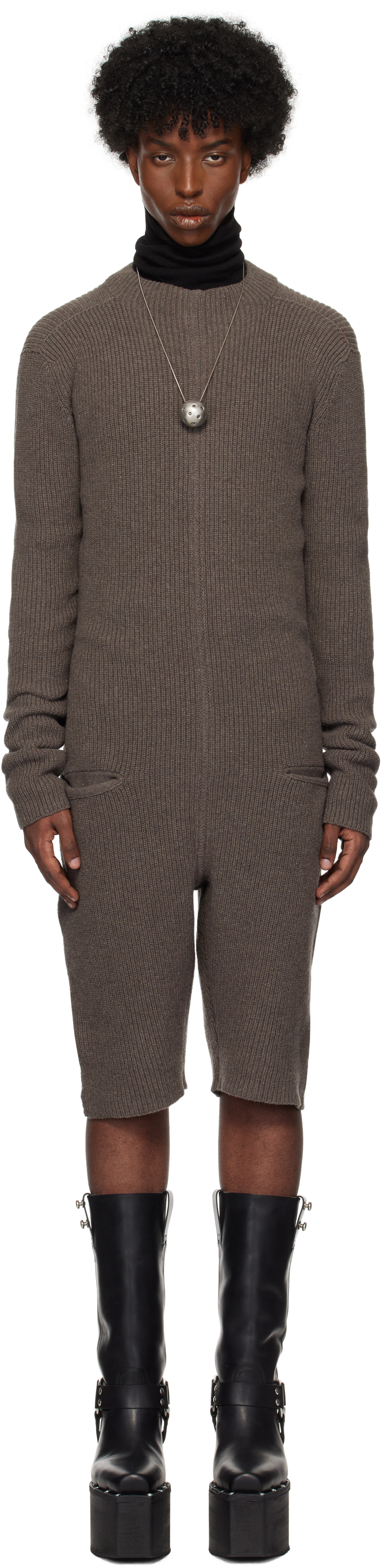 

Серый комбинезон Porterville Headon Rick Owens