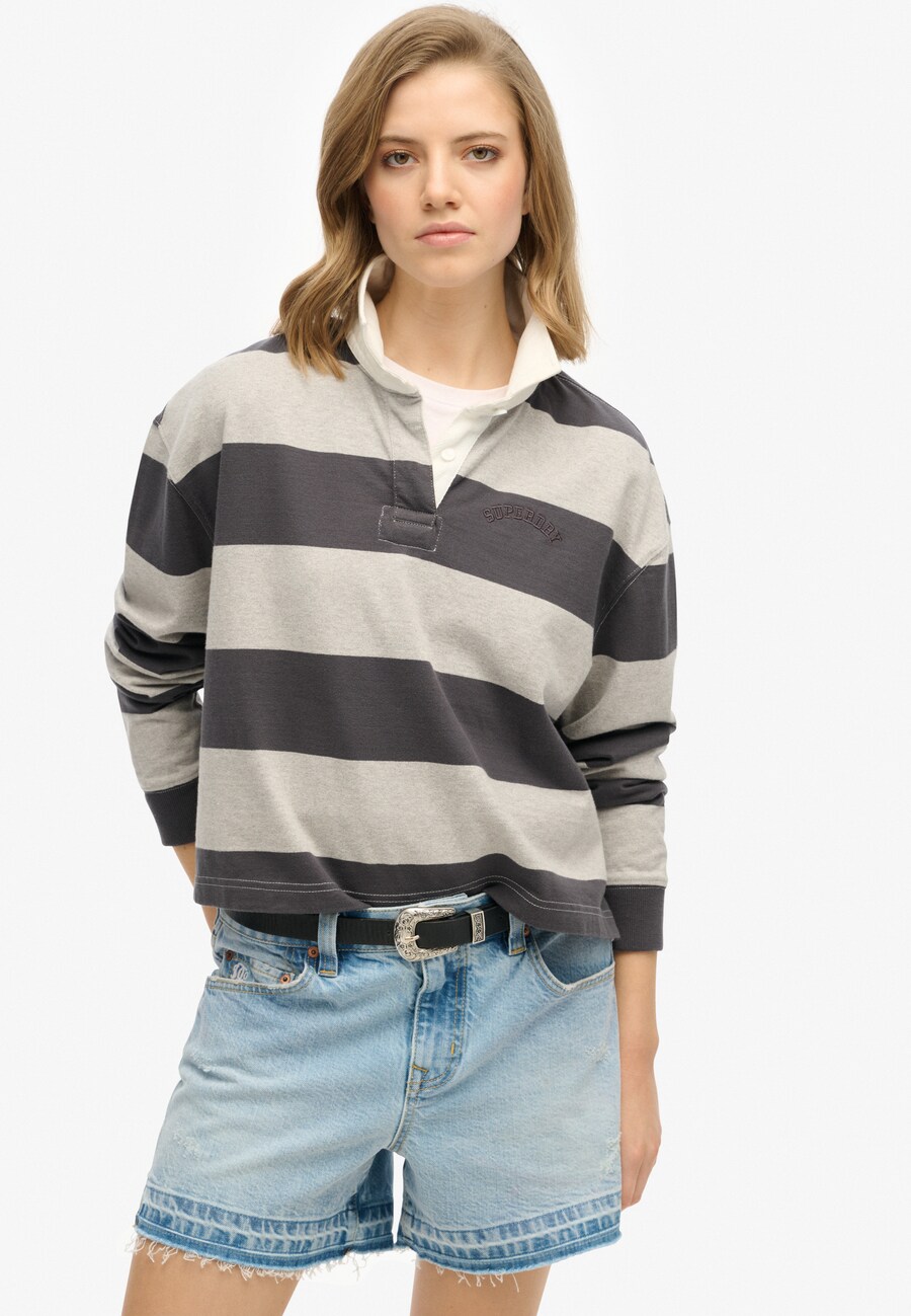 

Рубашка Superdry Essentials, цвет Light grey/Dark grey