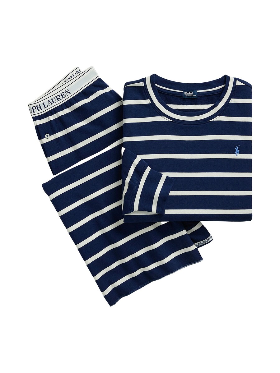 

Пижама Polo Ralph Lauren Sweatshirt & Wide Leg Set - Club Terry, темно-синий