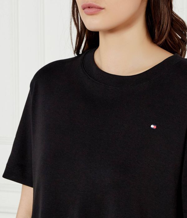 Футболка современная Коди Loose fit Tommy Hilfiger, черный — фото 4