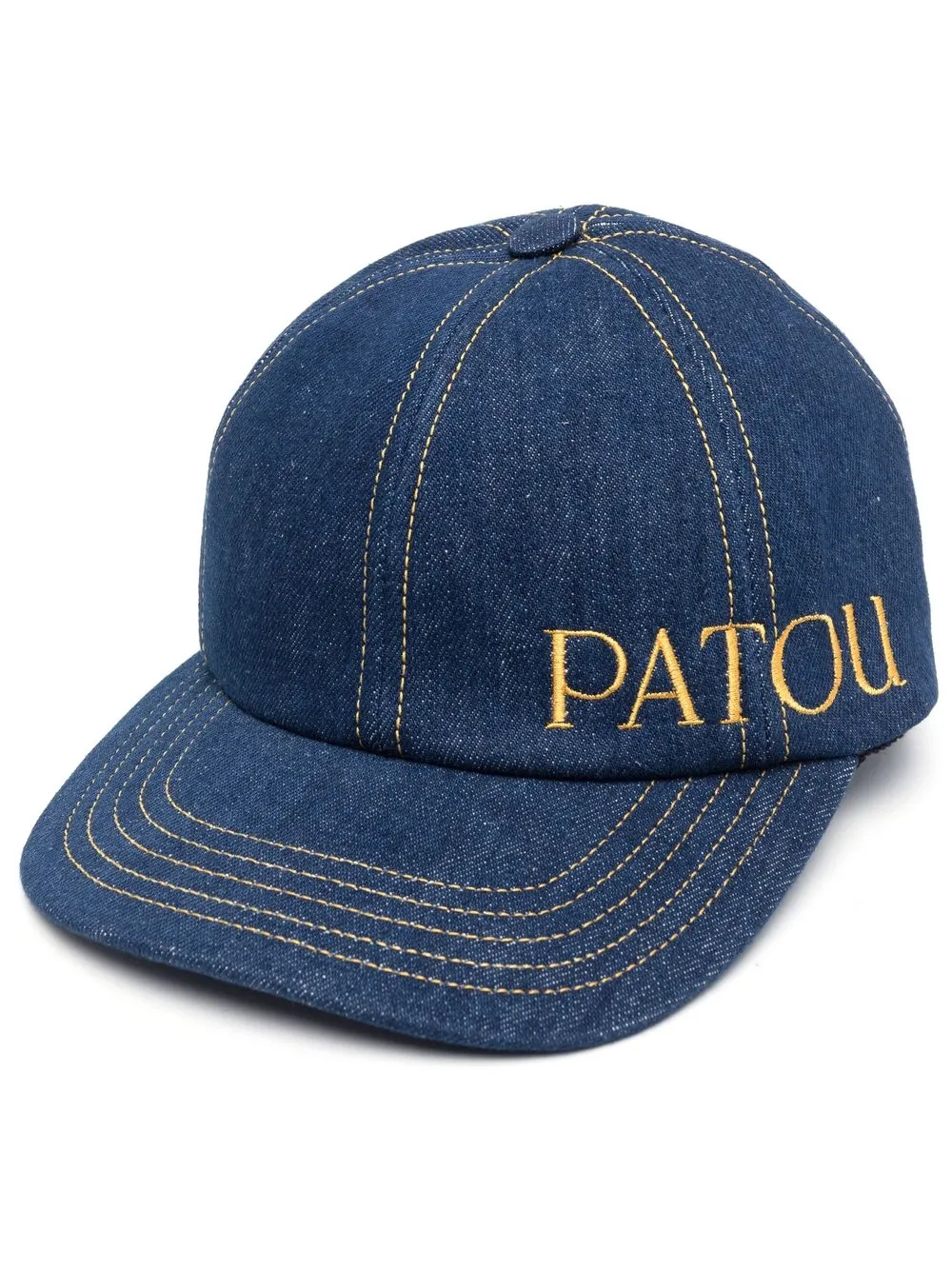 

Джинсовая кепка с вышитым логотипом PATOU, синий
