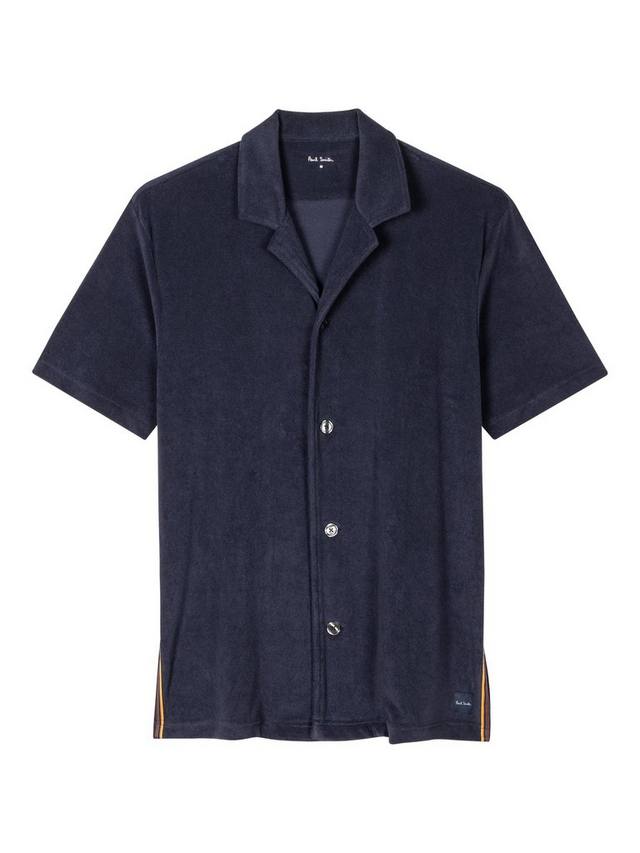 

Махровая футболка с авторской отделкой в полоску Paul Smith, цвет Blue Navy
