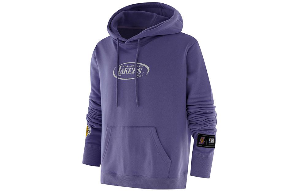 

NBA Толстовки Los Angeles Lakers, унисекс, фиолетовые, с капюшоном, средней плотности ткани, другие