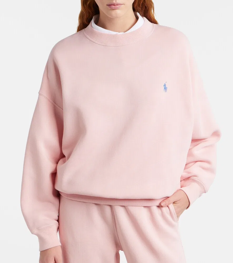 Толстовка из хлопкового флиса Polo Ralph Lauren, розовый — фото 3