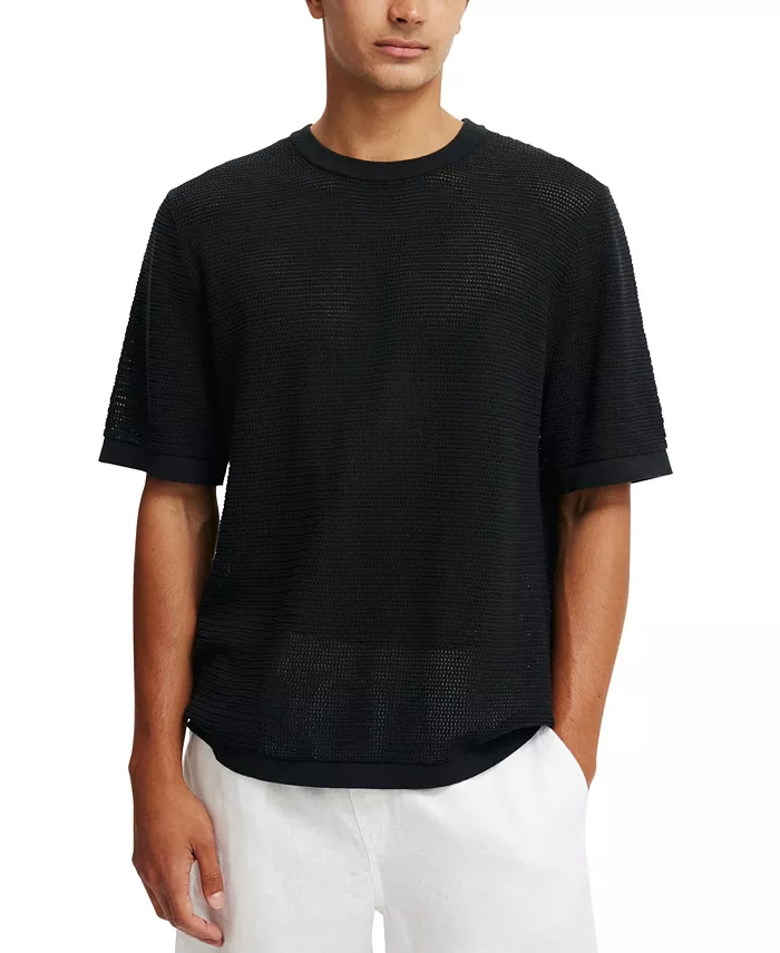 

Мужская футболка из трикотажа COTTON ON, черный
