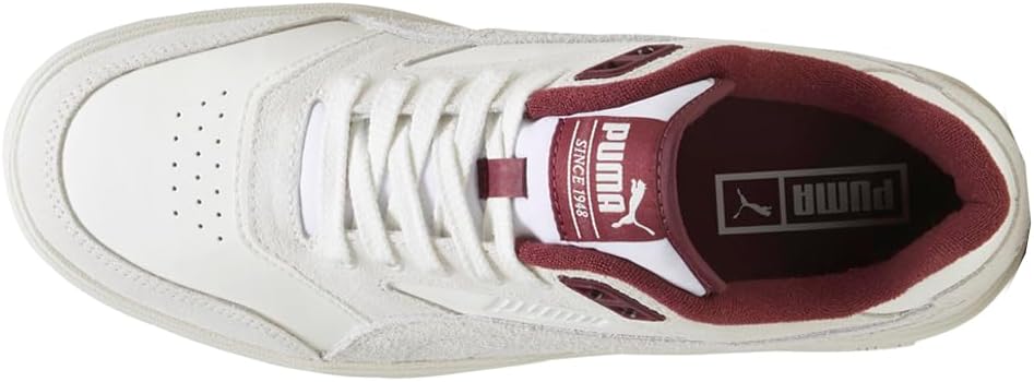 Мужские кроссовки PUMA Doublecourt PRM с шнуровкой, повседневные - белые — фото 4