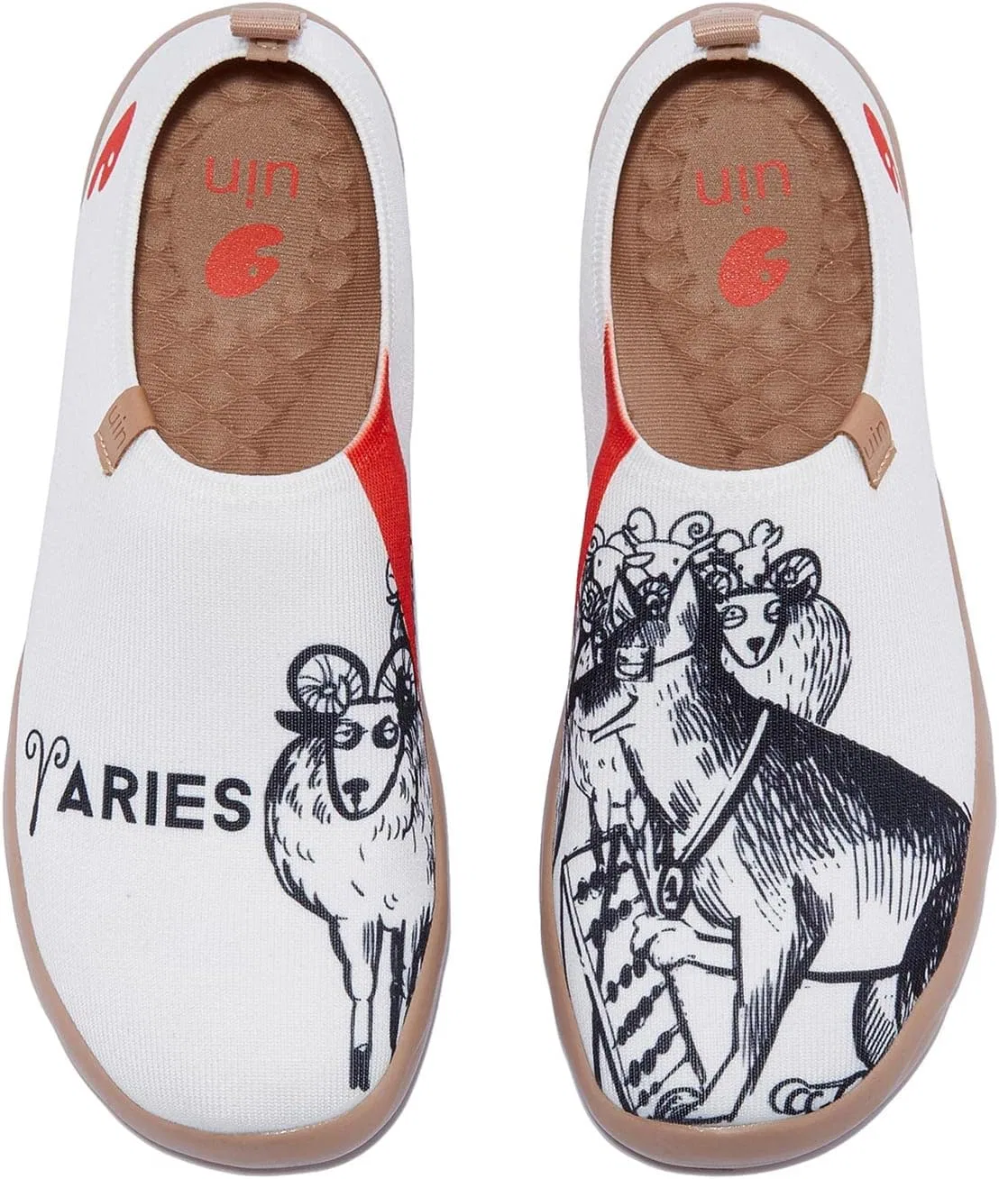Лоферы расписанные UIN, Aries мужские