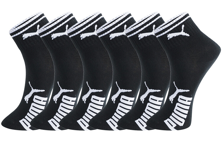 

Женские носки до середины икры Puma, цвет 2 sets of 6 double (black)