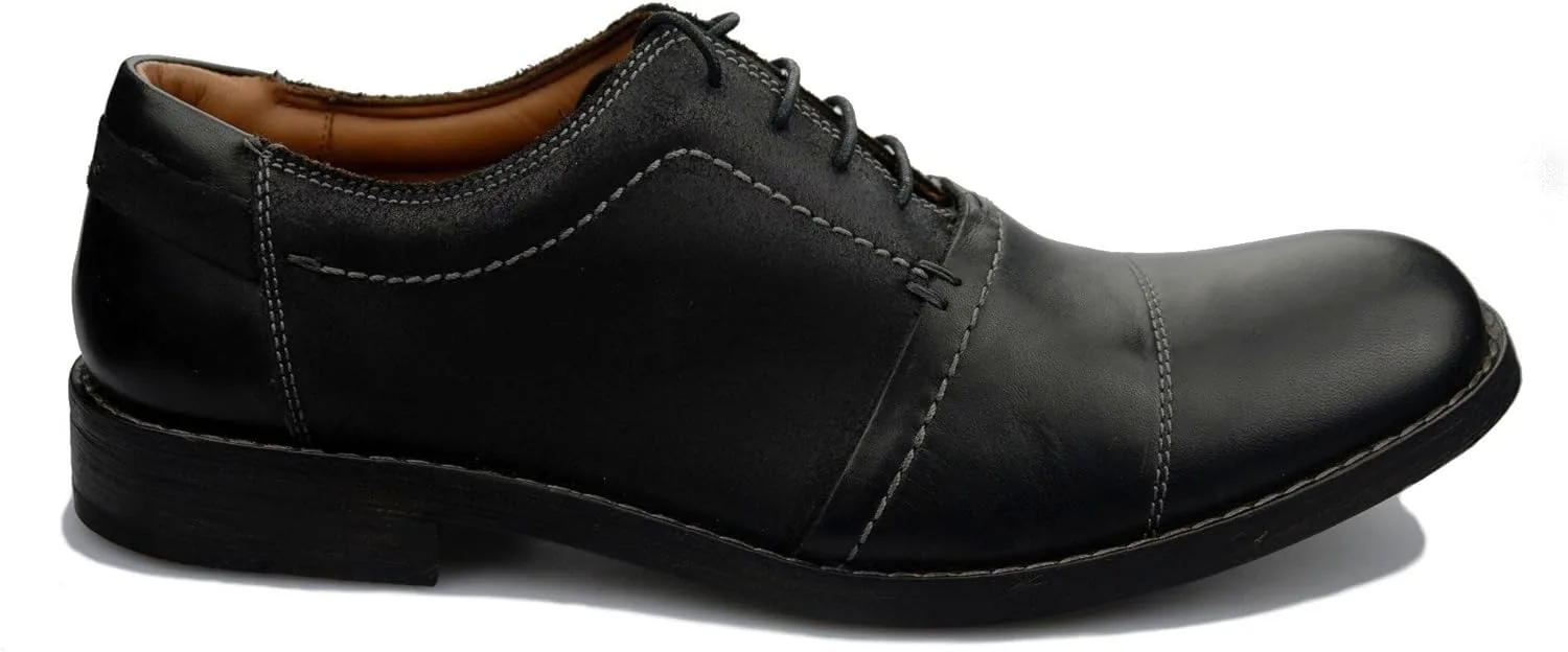 Мужские кожаные туфли Clarks Getit Man, черный — фото 2