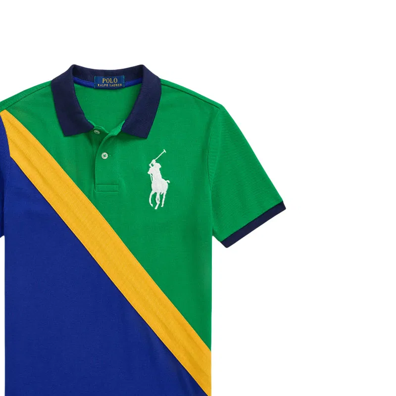Футболка поло зеленая Polo Ralph Lauren детская — фото 4