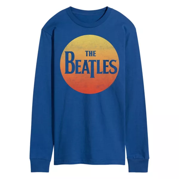 

Мужская футболка с длинным рукавом и принтом The Beatles Rock Licensed Character, синий
