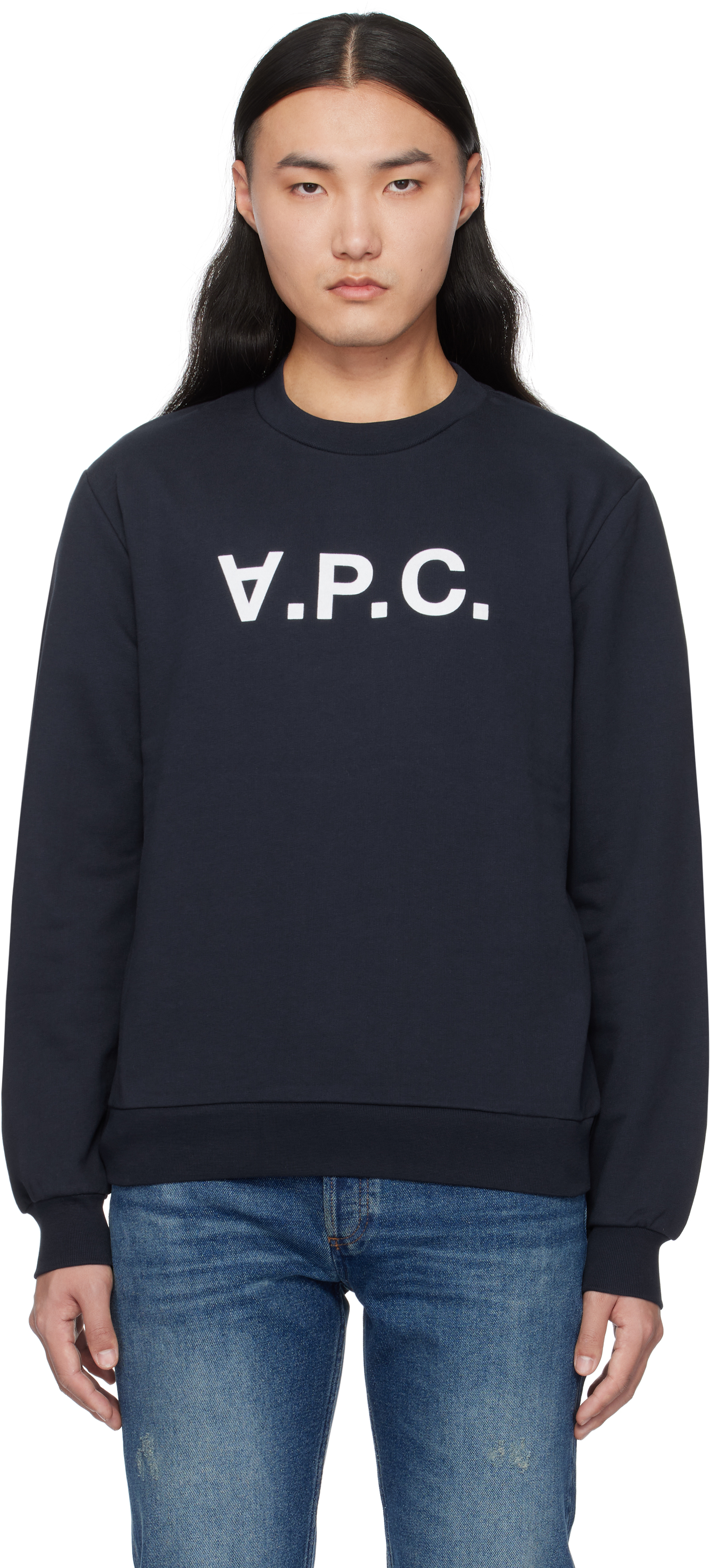 

Толстовка Navy Standard Grand 'VPC' A.P.C., темно-синий/экрю