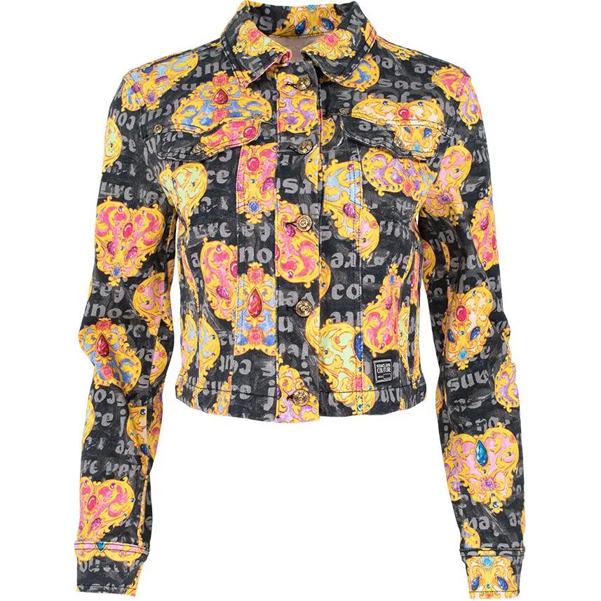 

VERSACE JEANS COUTURE Джинсовая куртка с принтом Heart Couture, Yellow
