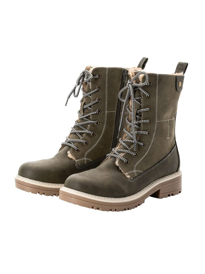 

Ботильоны sheego Schnürboots, оливковый