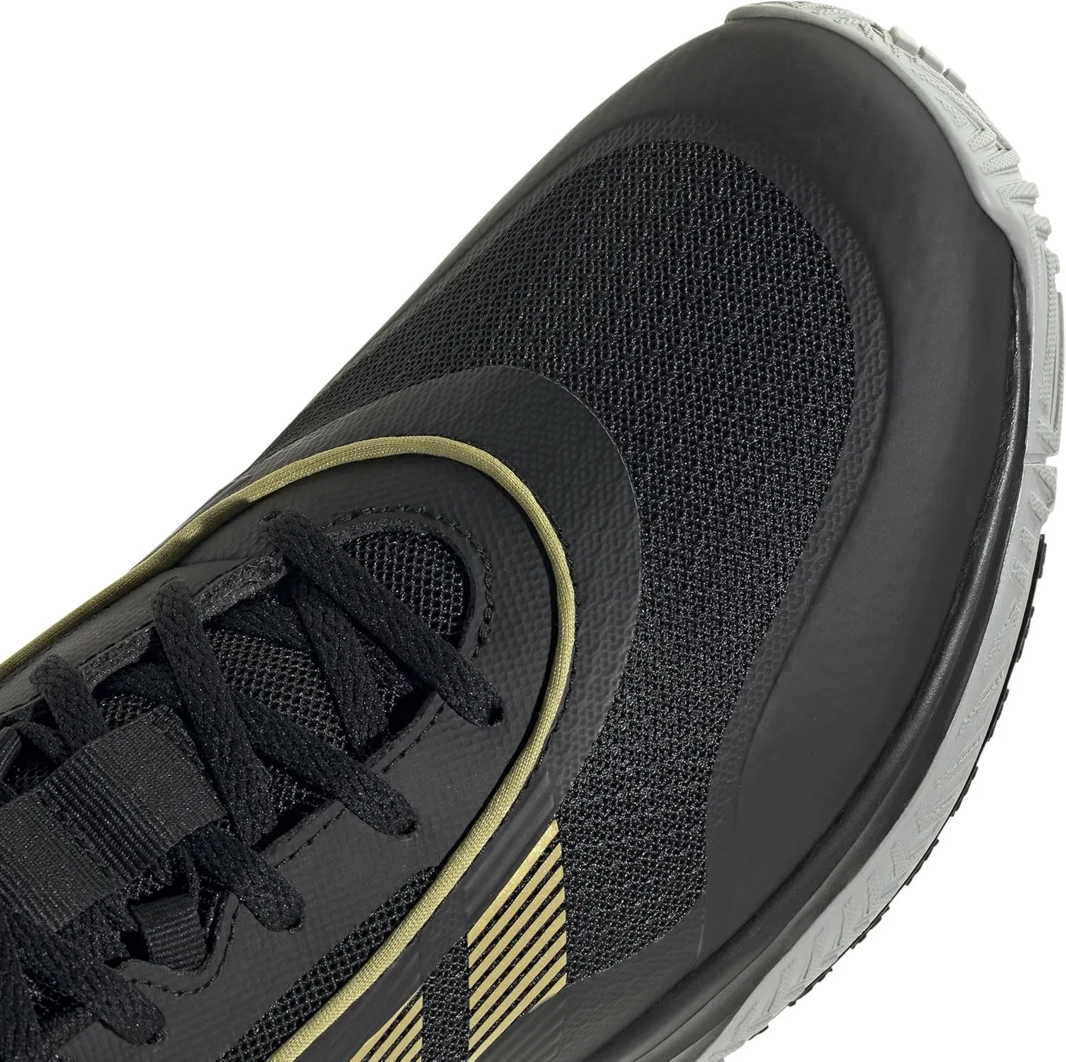 Adidas Originals Мужские кроссовки Adidas Own The Game 3, цвет Core Black/Gold Metallic/MGH Solid Grey, размер 44 2/3 EU — фото 4