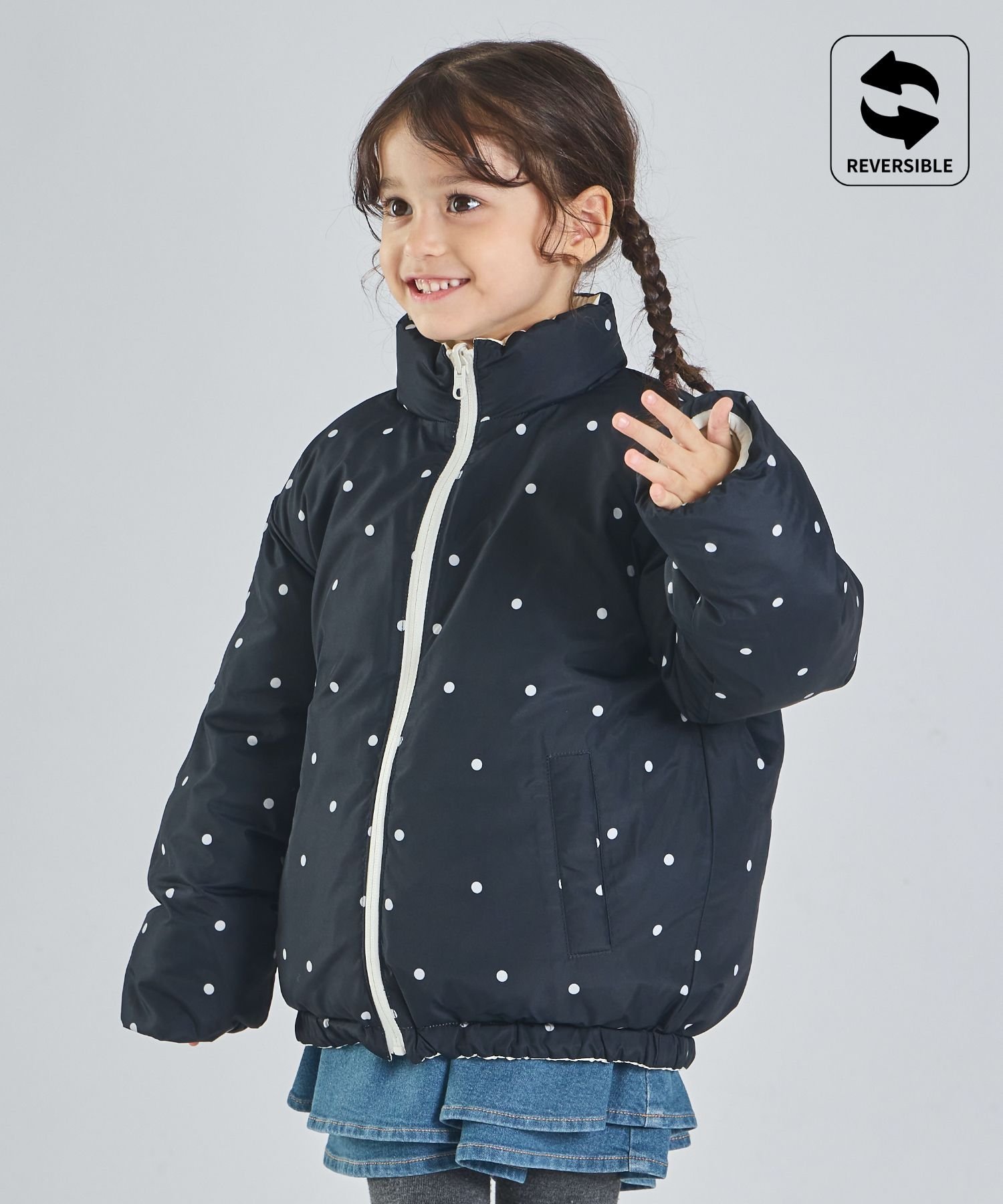 Двусторонняя стеганая куртка унисекс Pairmanon, Black Dot 19