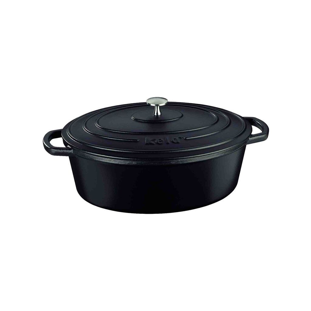 

Жаровня Kela Calido Oval из чугуна с эмалевым покрытием H12 Keck & Lang, черный