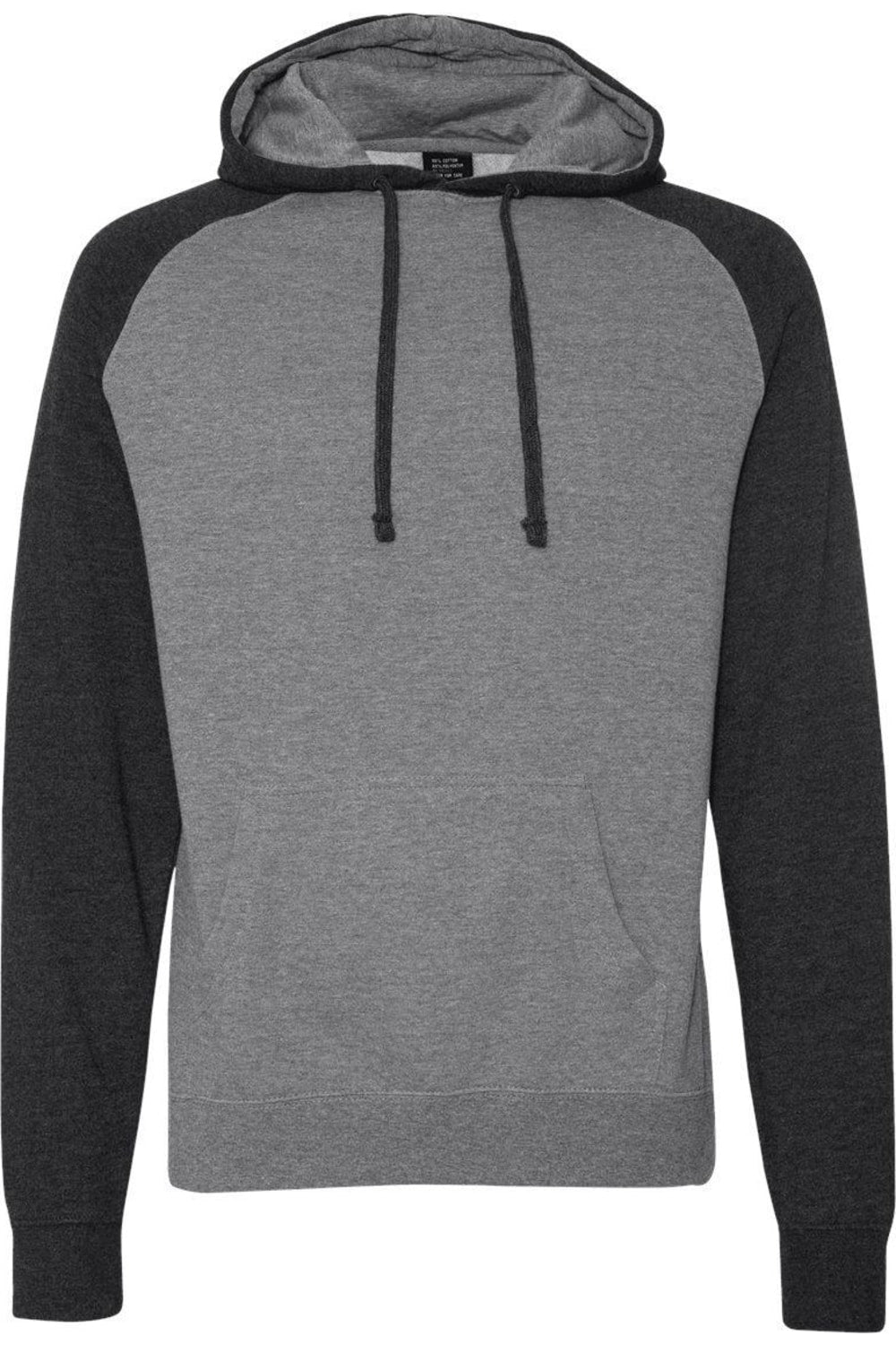 

Толстовка с капюшоном реглан от Independent Trading Co Independent Trading Co., цвет gunmetal heather/ charcoal heather