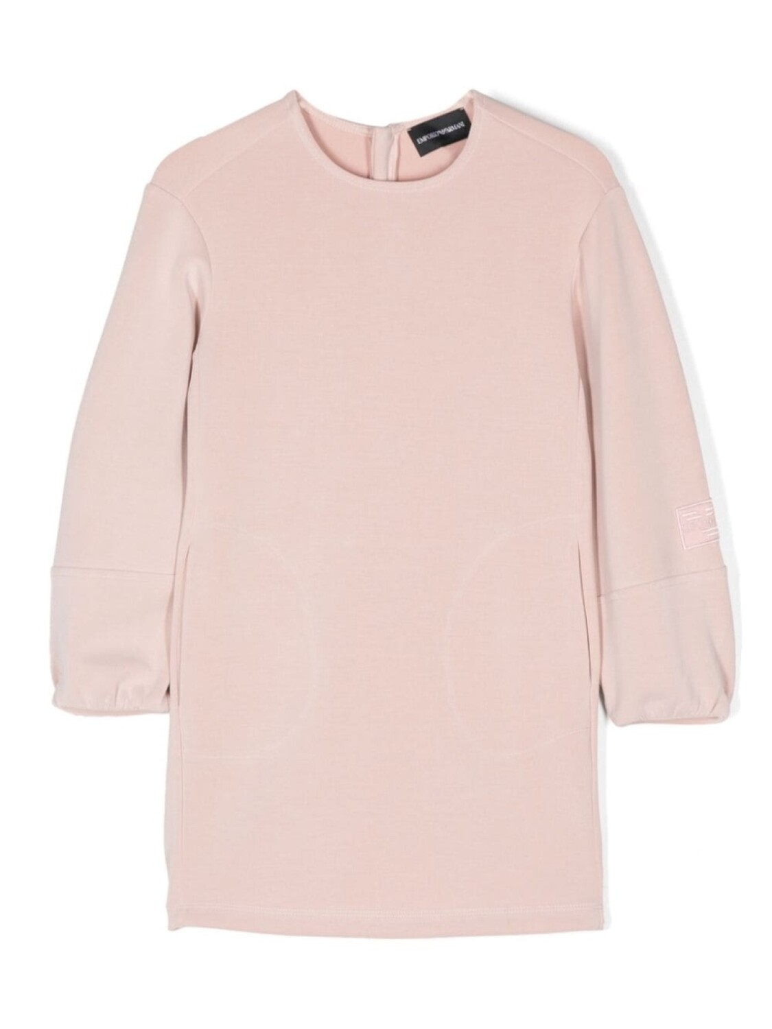 

Emporio Armani Kids платье из джерси с нашивкой-логотипом, розовый