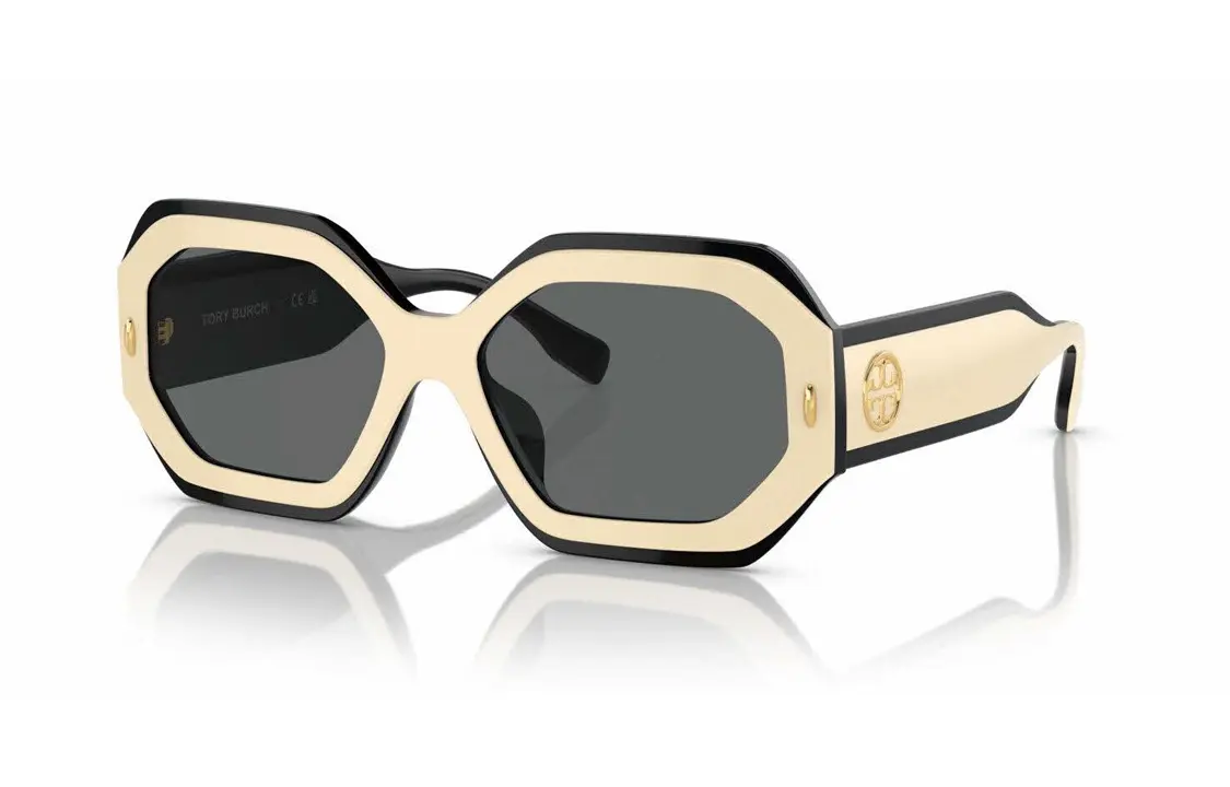 

Пластиковые солнцезащитные очки асимметричной формы для женщин TORY BURCH