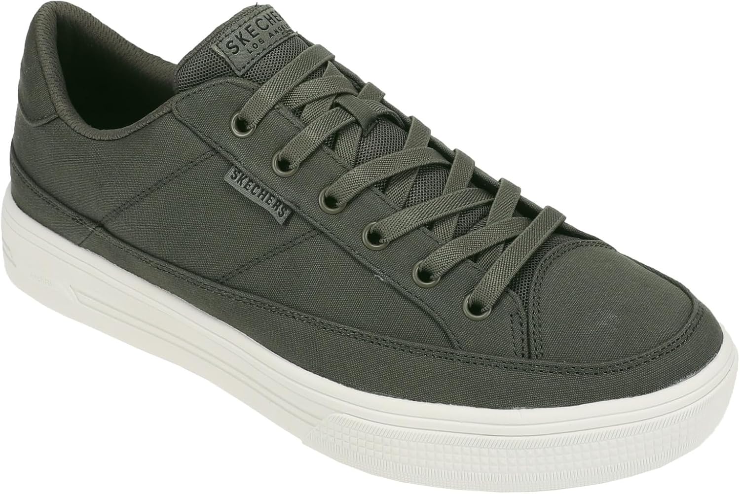 Кроссовки Skechers Mens Arch Fit Arcade - Meet Ya There, Olive — фото 2