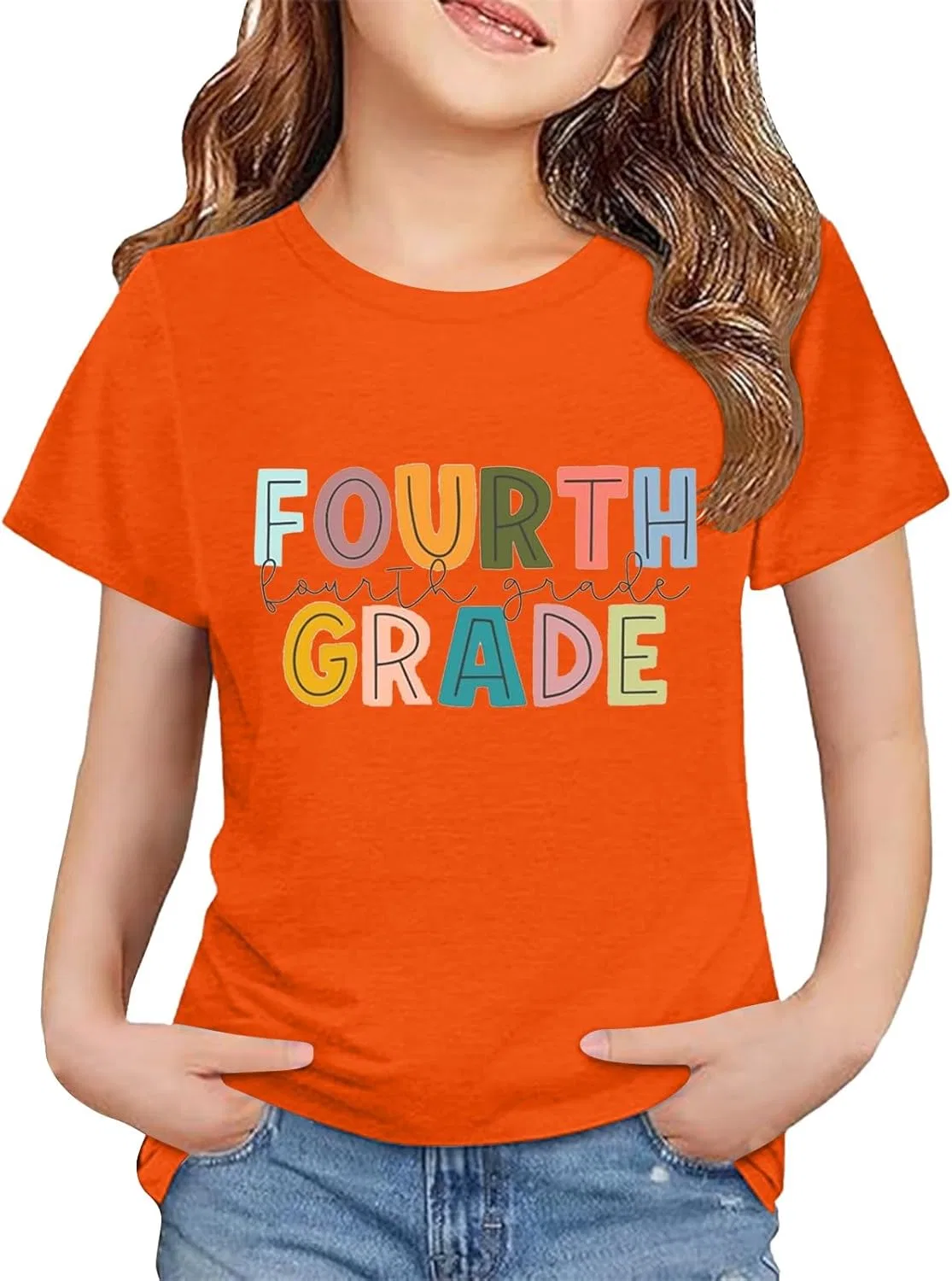 Футболка с коротким рукавом Fourth Grade, оранжевая