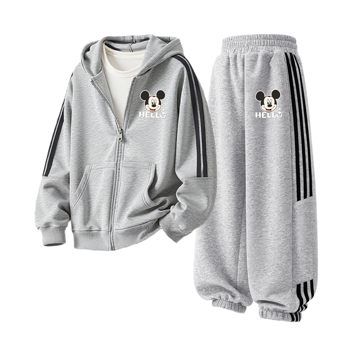 

Детская повседневная спортивная одежда Disney, серый