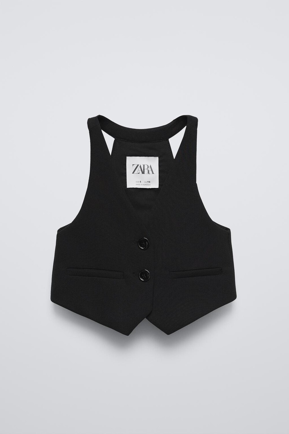 

Жилет с бантом ZARA, черный