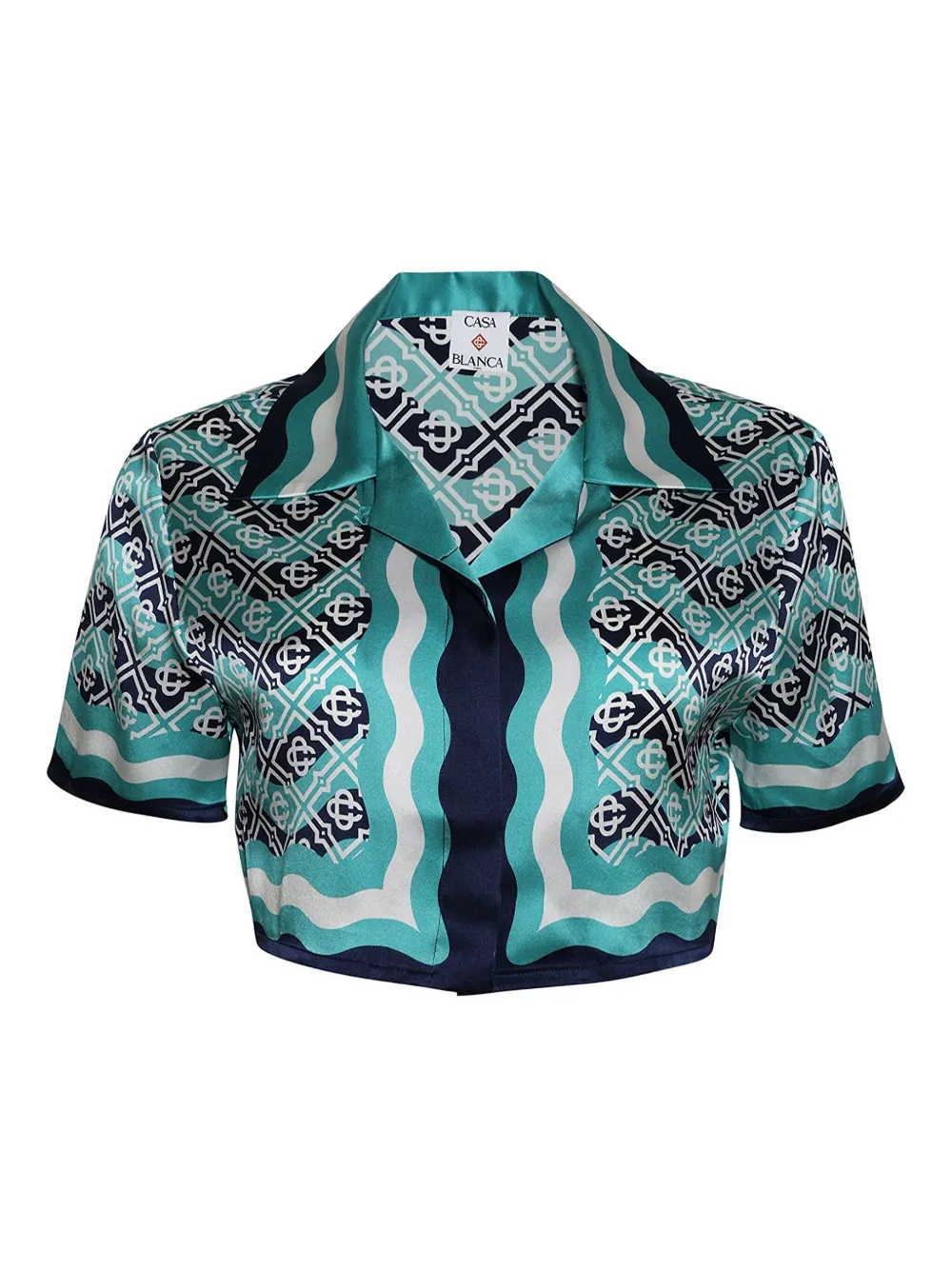 

Рубашка Monogram Wave CASABLANCA, синий