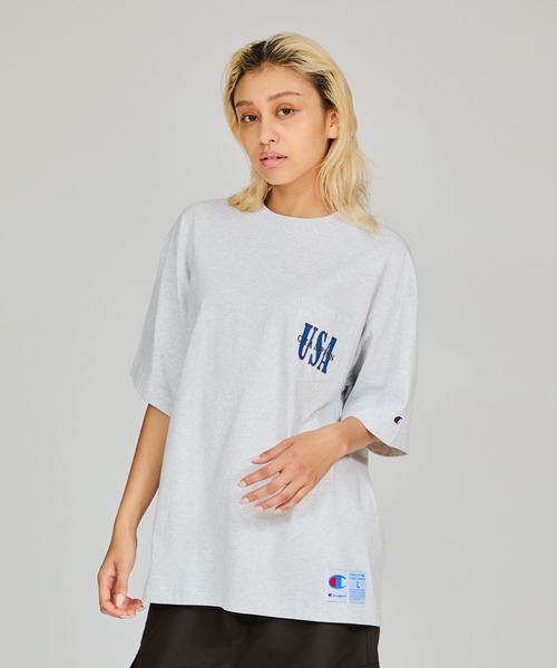 

Мужская футболка с коротким рукавом и карманом Champion