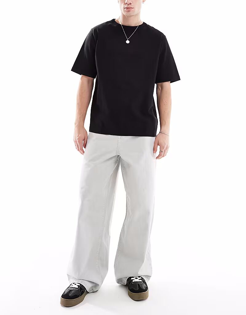 

Свободные джинсы серого цвета Asos Design